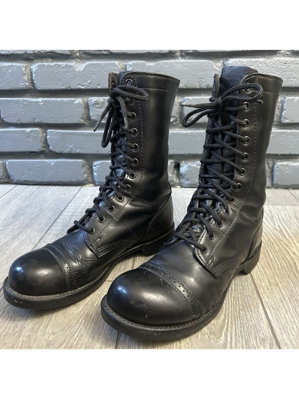 Corcoran 1500 Black Lace Up Jump Boots Mens 9 E